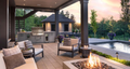 Covered Outdoor Kitchen & Living Suite