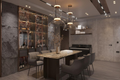 Marble Dining Table — Emperador Dark