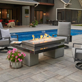 Outdoor Fire Table — Granite & Steel