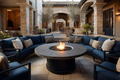Outdoor Fire Table — Stone Round