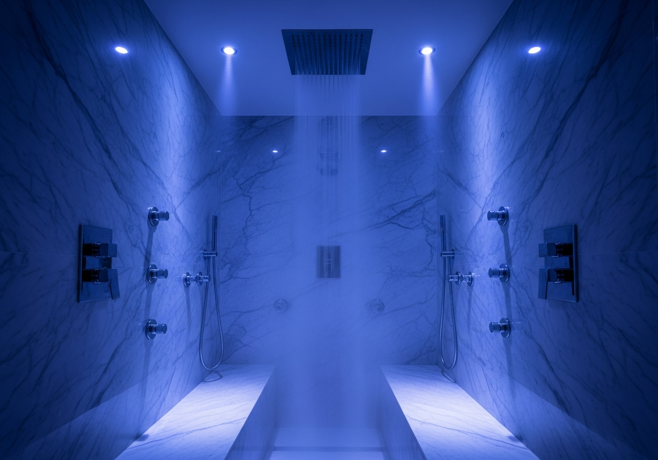 Chromotherapy Steam Shower